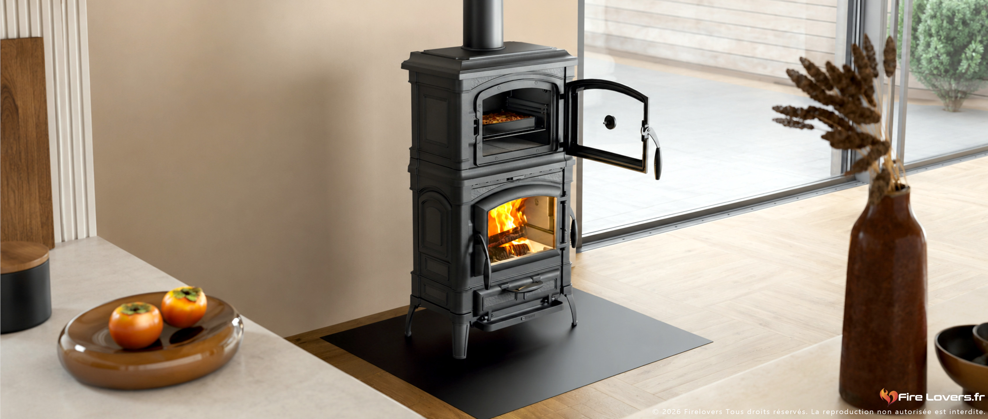 ISETTA FORNO — Vue latérale, four ouvert